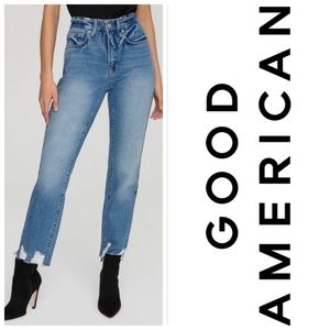 GOOD AMERICAN • GOOD VINTAGE JAGGED HEM
